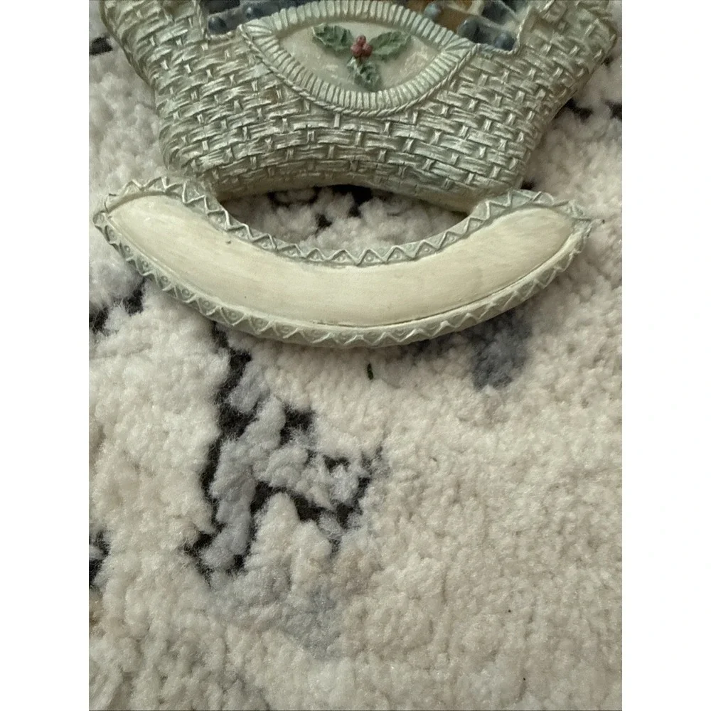 Christmas Ornament Baby Bear in Basket Kurt S. Adler NEW Personalizable